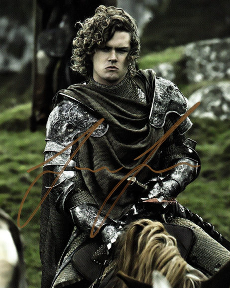 Finn Jones SIGNED photo: Game of Thrones Loras Tyrell (riding a horse)