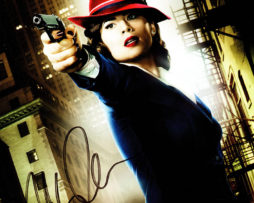 Hayley Atwell SIGNED photo: Agent Carter with a gun