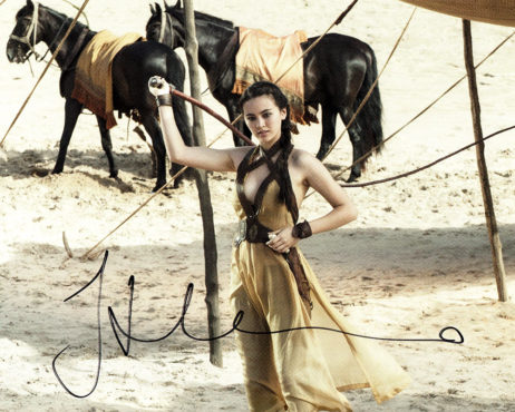 Jessica Henwick SIGNED photo: Game of Thrones (with horses)