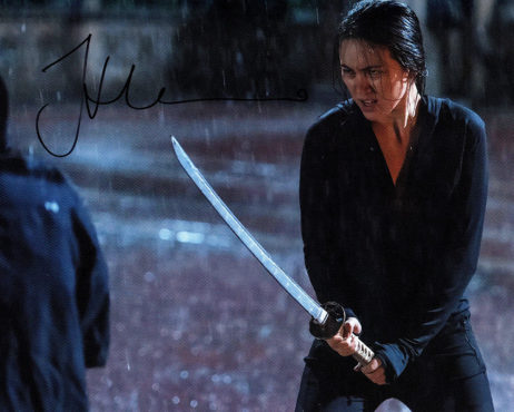 Jessica Henwick SIGNED photo: Iron Fist Colleen Wing sword in the rain