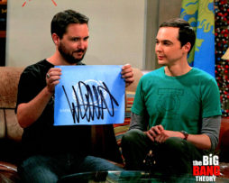Wil Wheaton SIGNED photo: Big Bang Theory fun with flags